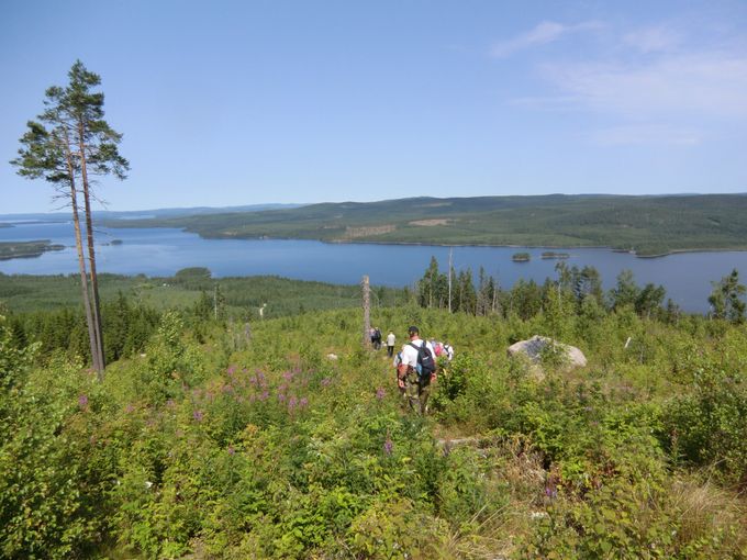 Vandra i obeskrivligt vacker natur